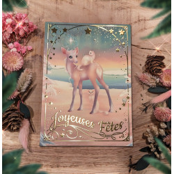 Post card Joyeuses Fêtes 2023 - Gold